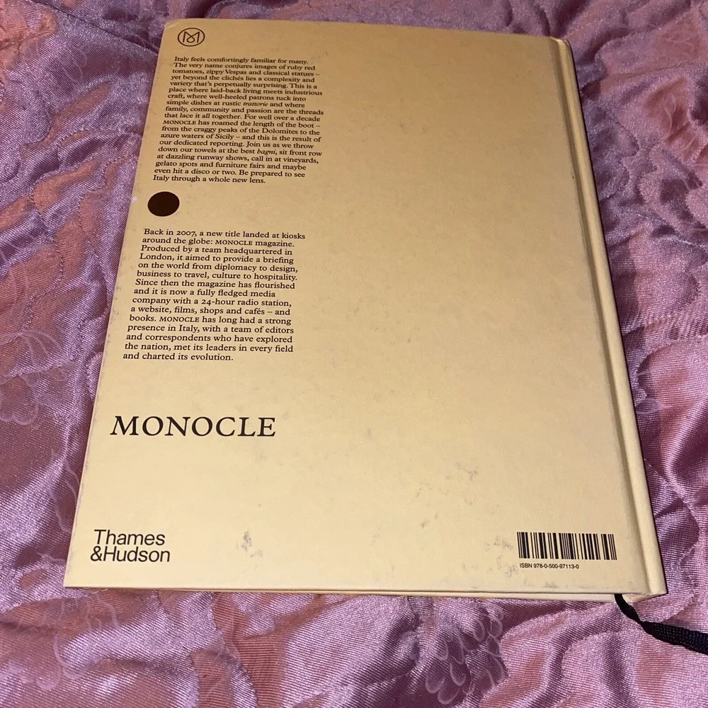 The Monocle Book of Italy Hardcover Book- 9780500971130
